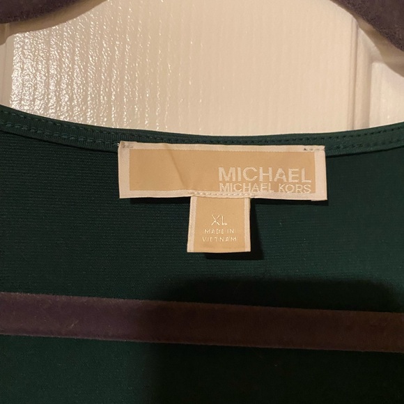 Michael Kors green third quarter length sleeve dress - Picture 3 of 6